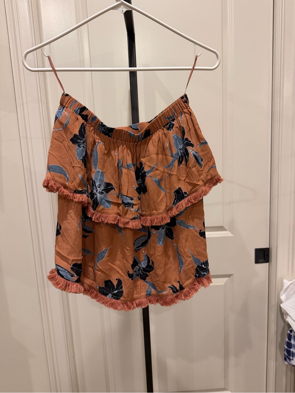By Together |  Tiered strapless top